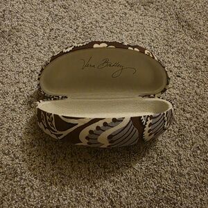 Vera Bradley Brown Floral Eyeglass Case